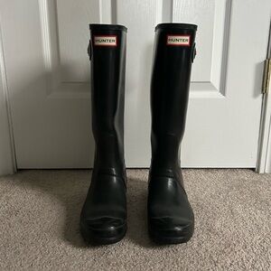 Tall Black Hunter Boots